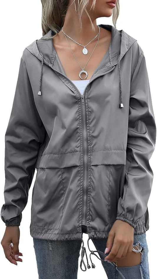 BONITA  CHAQUETA   OTOÑO  IMPERMEABLE PARA DAMA