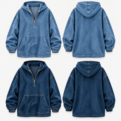 CHAQUETA OVERSIZE DE JEAN PARA DAMA