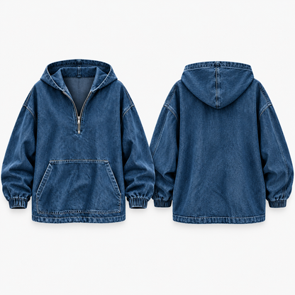 CHAQUETA OVERSIZE DE JEAN PARA DAMA